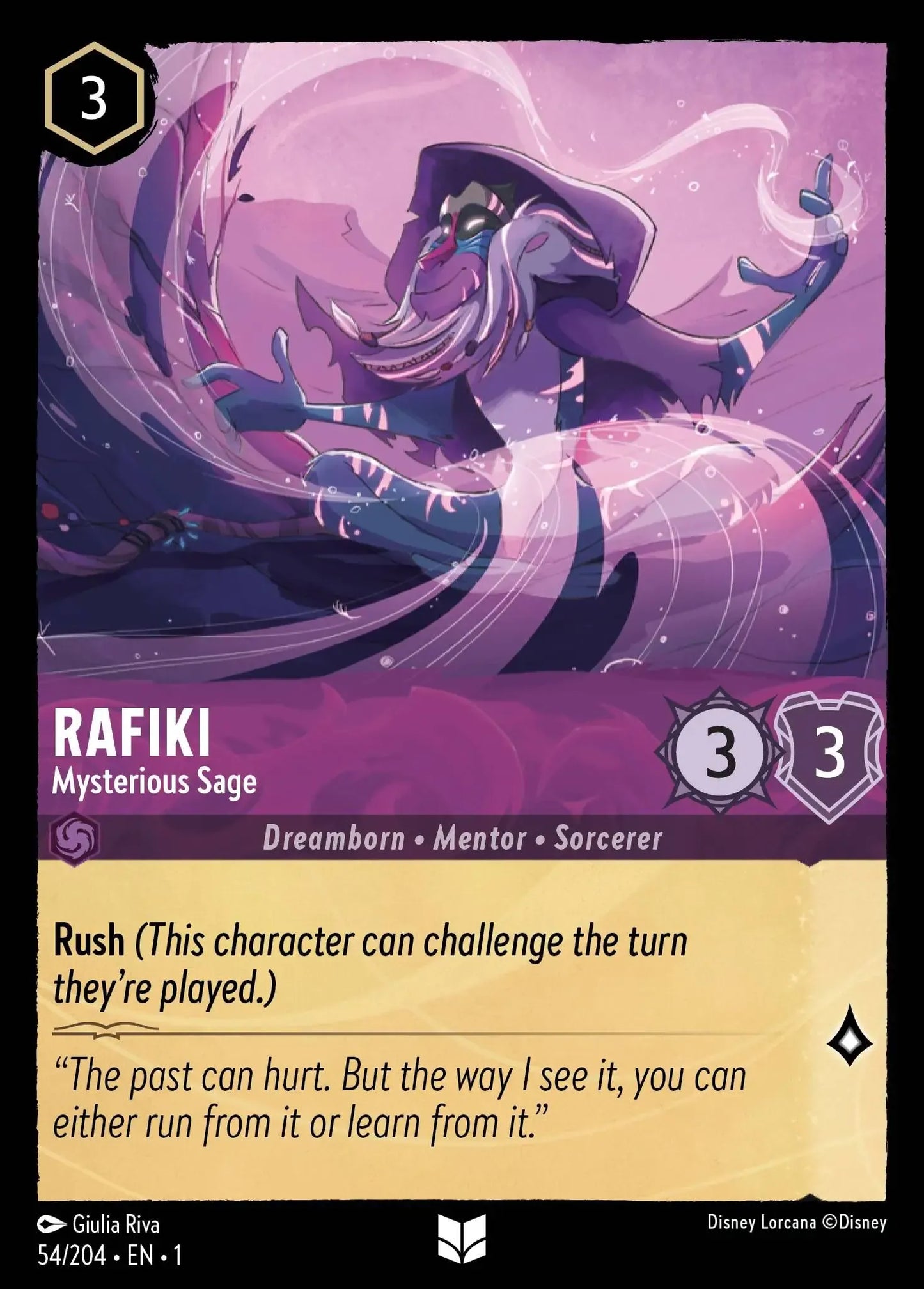 (054) Lorcana The First Chapter Single: Rafiki - Mysterious Sage Uncommon