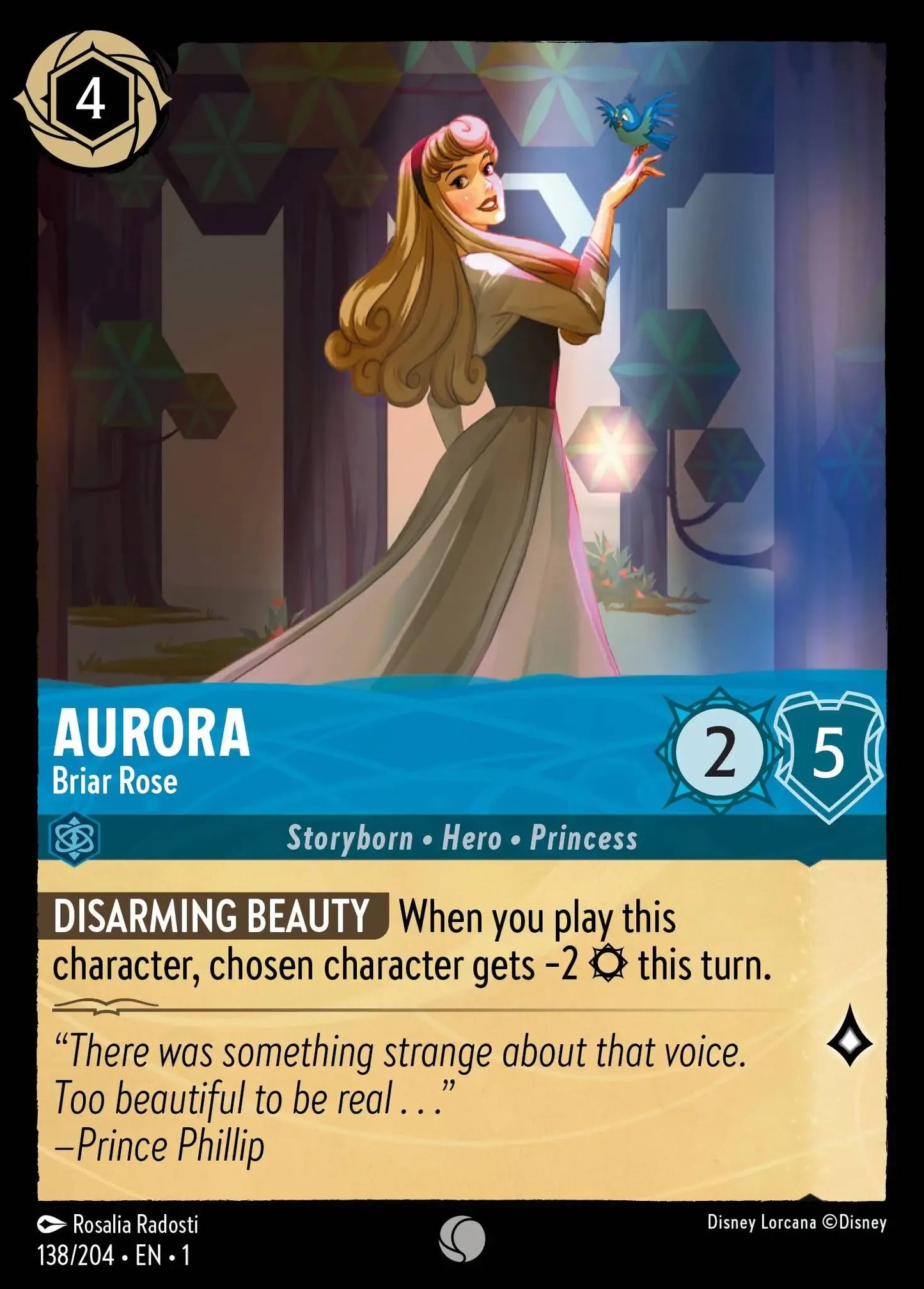 (138) Lorcana The First Chapter Single: Aurora - Briar Rose Holo Common