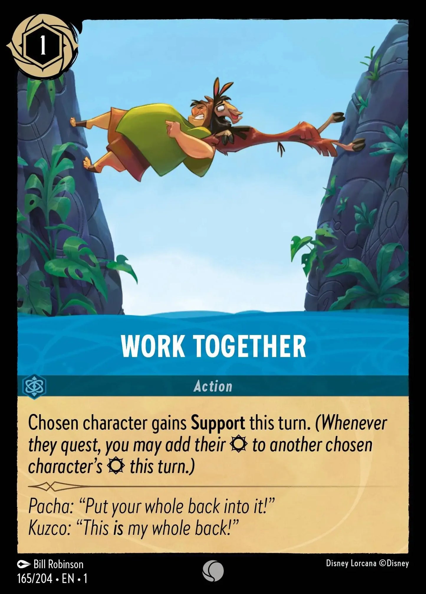 (165) Lorcana The First Chapter Single: Work Together Holo Common