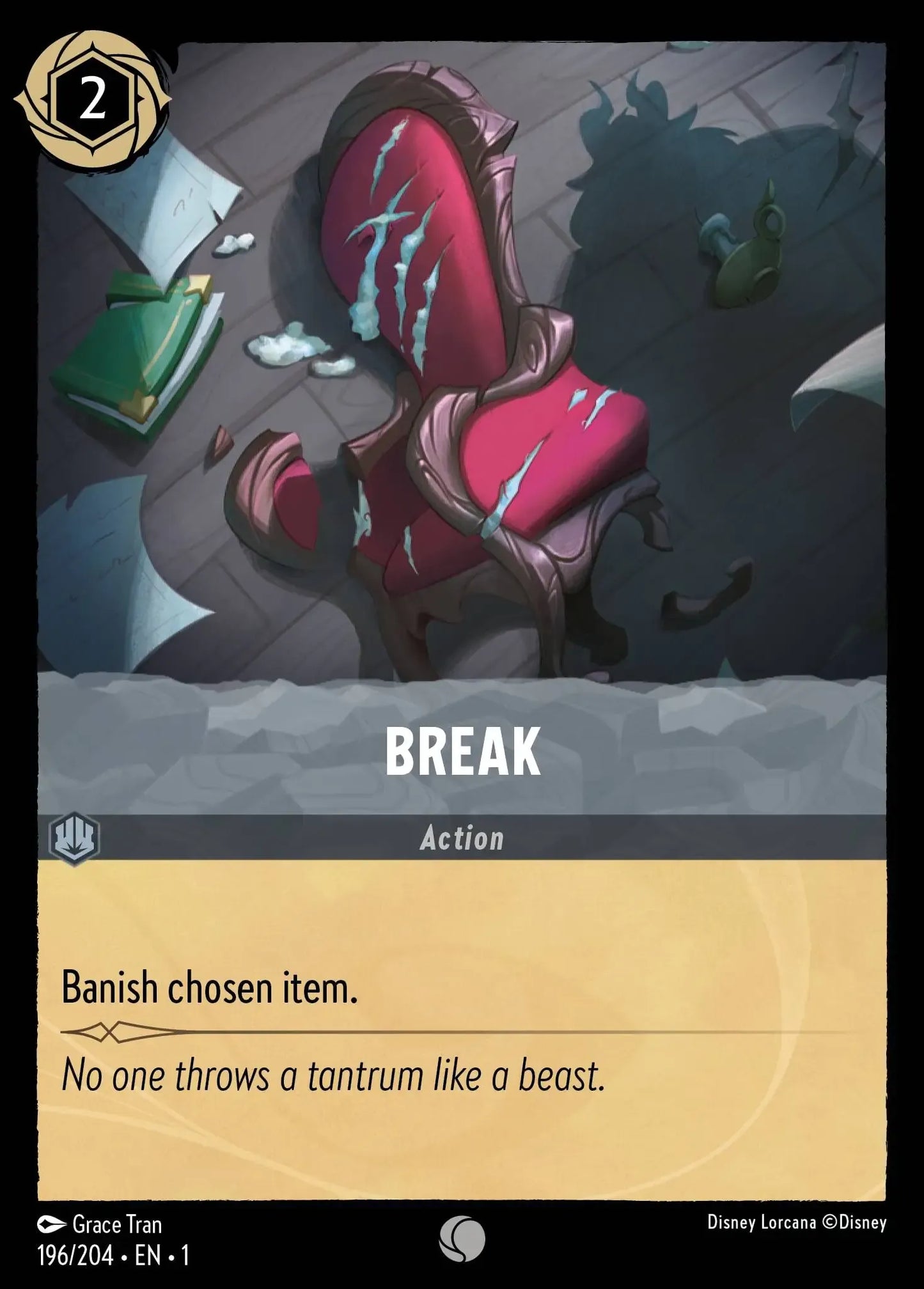 (196) Lorcana The First Chapter Single: Break Holo Common