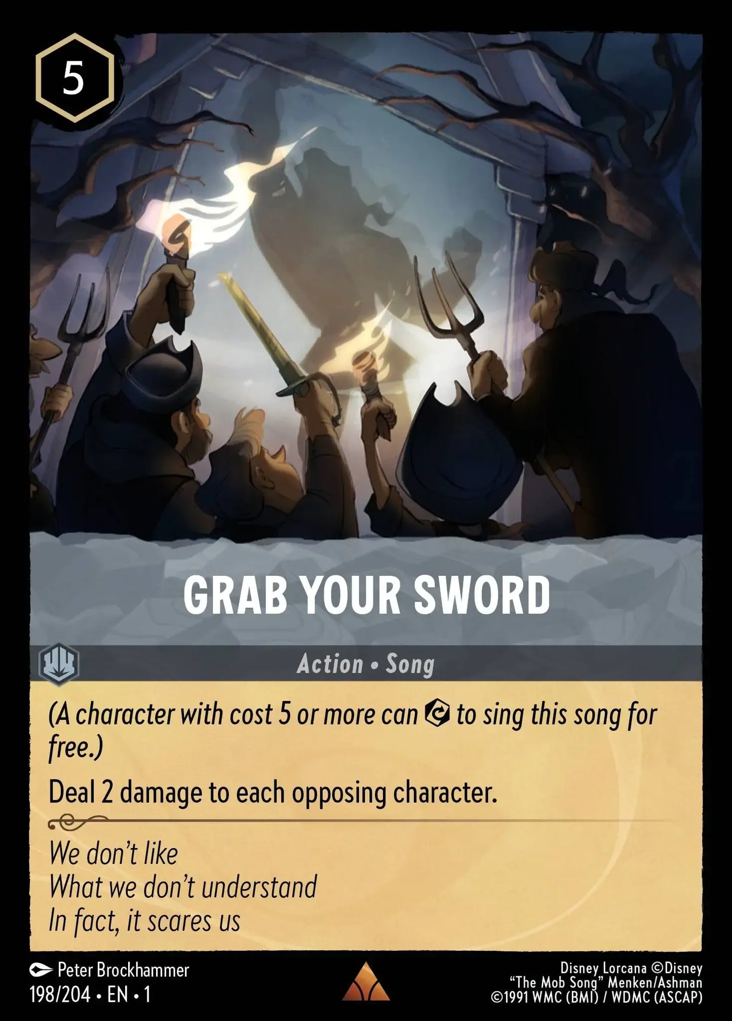 (198) Lorcana The First Chapter Single: Grab Your Sword Rare