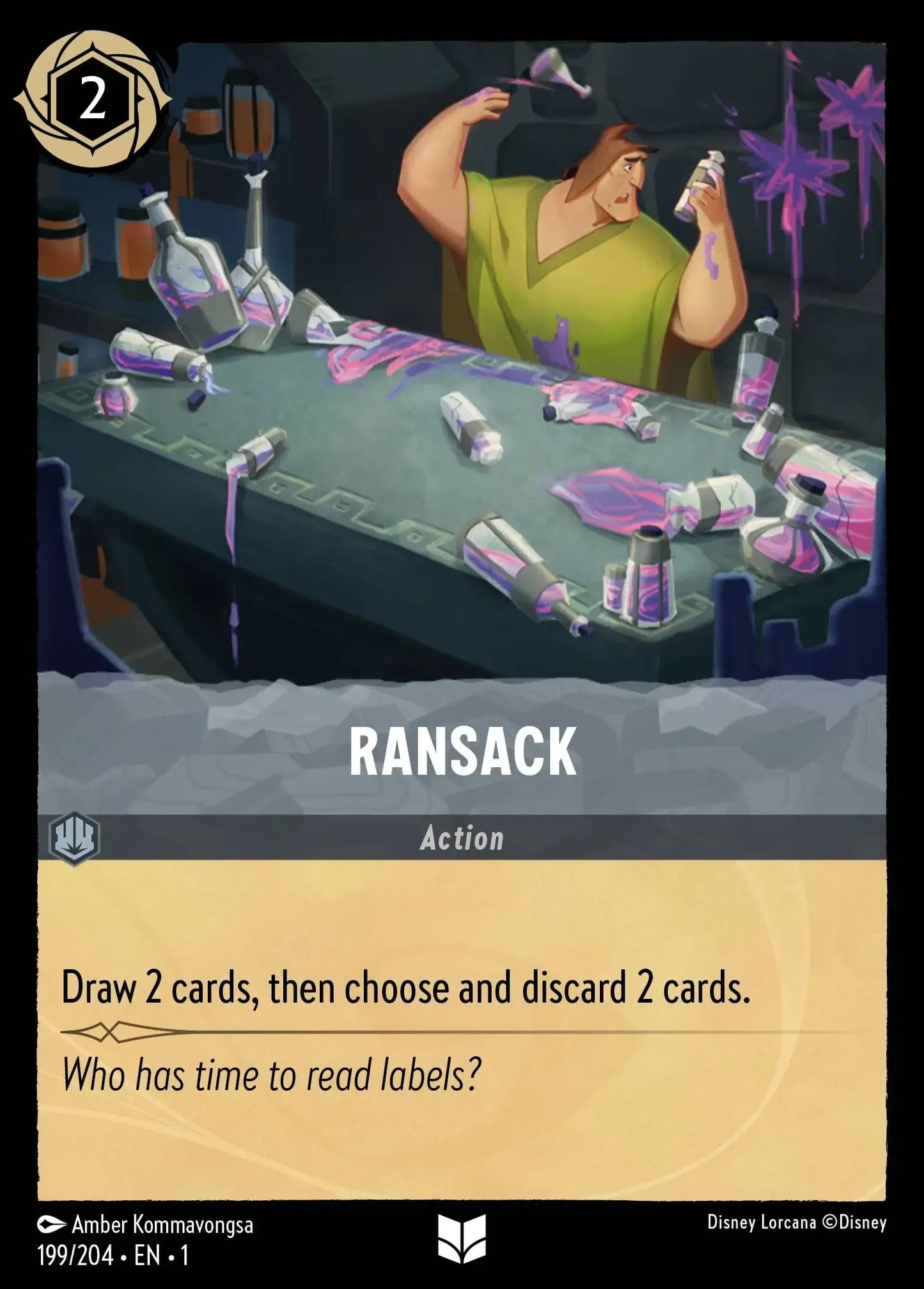 (199) Lorcana The First Chapter Single: Ransack Holo Uncommon