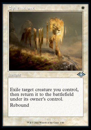 (001) Magic The Gathering Modern Horizons: Retro Frame Cards Single: Ephemerate (V.2) Uncommon