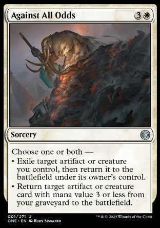 (001) Magic The Gathering Phyrexia: All Will Be One Single: Against All Odds Uncommon