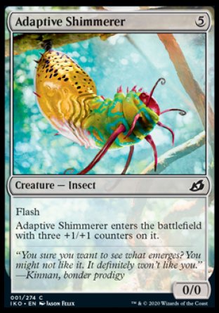 (001/274) Magic The Gathering Ikoria: Lair of Behemoths Single: Adaptive Shimmerer Holo Common