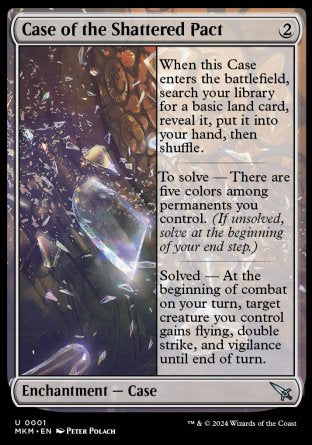 (001) Magic The Gathering Murders at Karlov Manor Single: Case of the Shattered Pact Holo Uncommon
