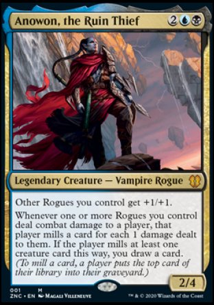 (001) Magic The Gathering Commander: Zendikar Rising Single: Anowon, the Ruin Thief (V.1) Holo Mythic