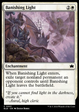 (001) Magic The Gathering Bloomburrow Single: Banishing Light Common