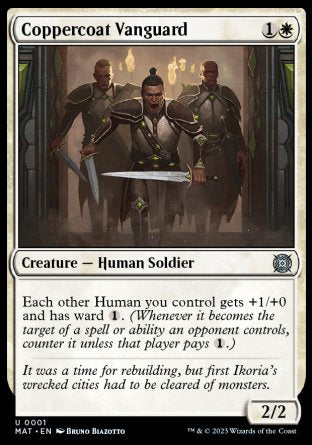 (001) Magic The Gathering March of the Machine: The Aftermath Single: Coppercoat Vanguard Uncommon