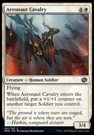 (001) Magic The Gathering The Brothers' War Single: Aeronaut Cavalry Common