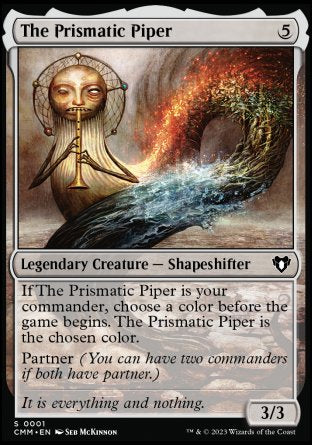 (001) Magic The Gathering Commander Masters Single: The Prismatic Piper Special