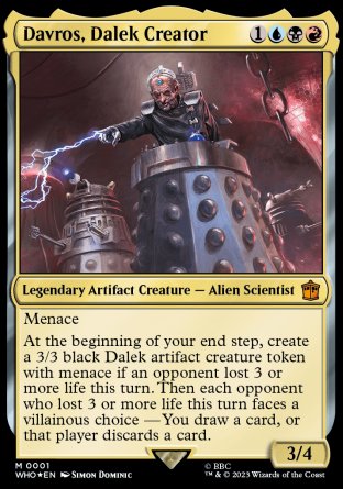 (001) Magic The Gathering Universes Beyond: Doctor Who Single: Davros, Dalek Creator (V.1) Mythic