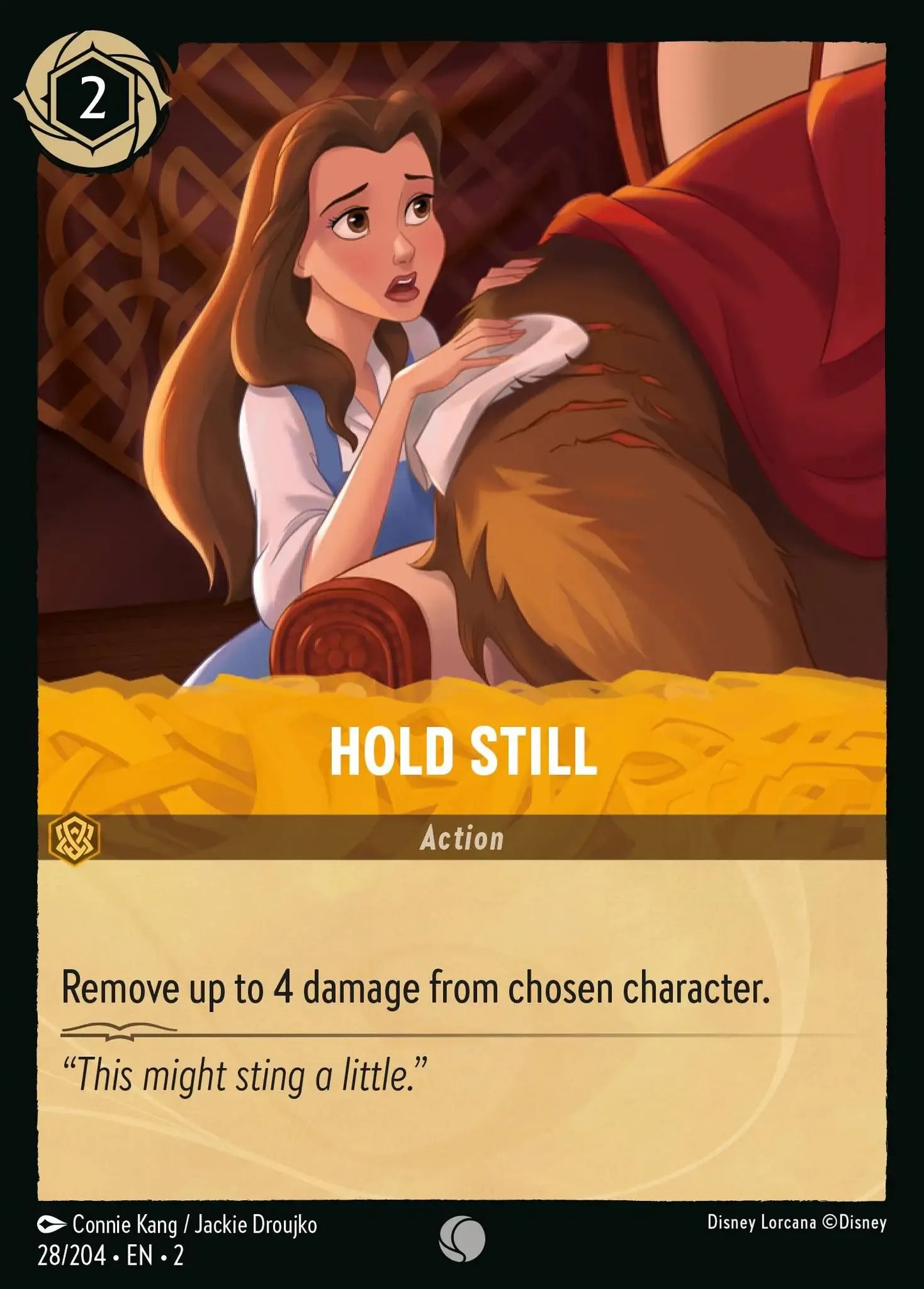 (028) Lorcana Rise of the Floodborn Single: Hold Still Holo Common