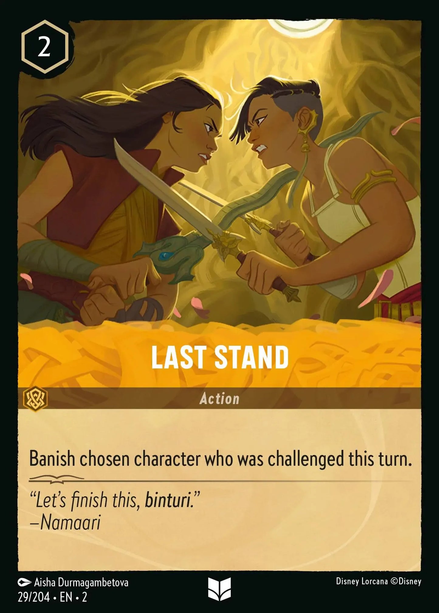 (029) Lorcana Rise of the Floodborn Single: Last Stand Holo Uncommon