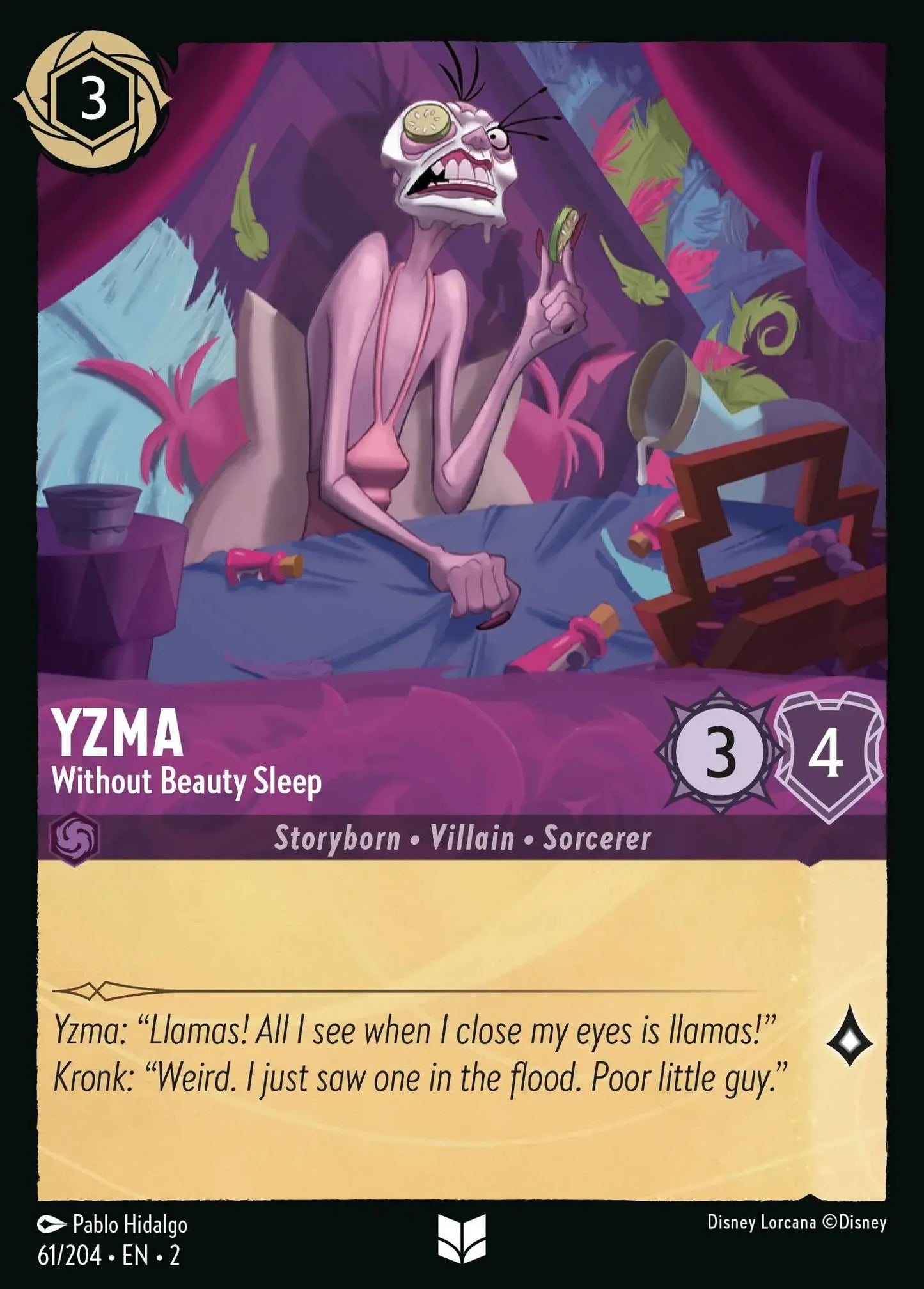 (061) Lorcana Rise of the Floodborn Single: Yzma - Without Beauty Sleep Uncommon