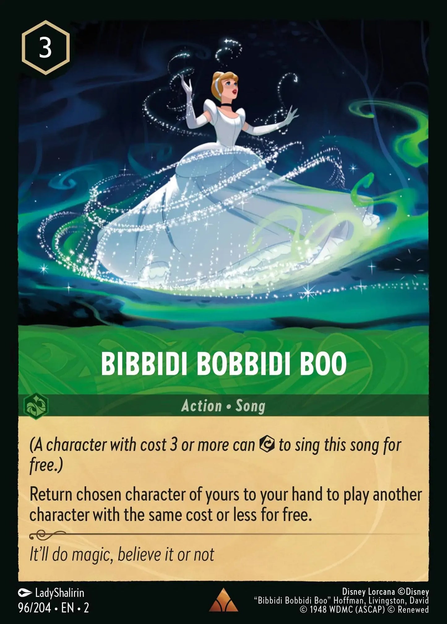 (096) Lorcana Rise of the Floodborn Single: Bibbidi Bobbidi Boo Rare