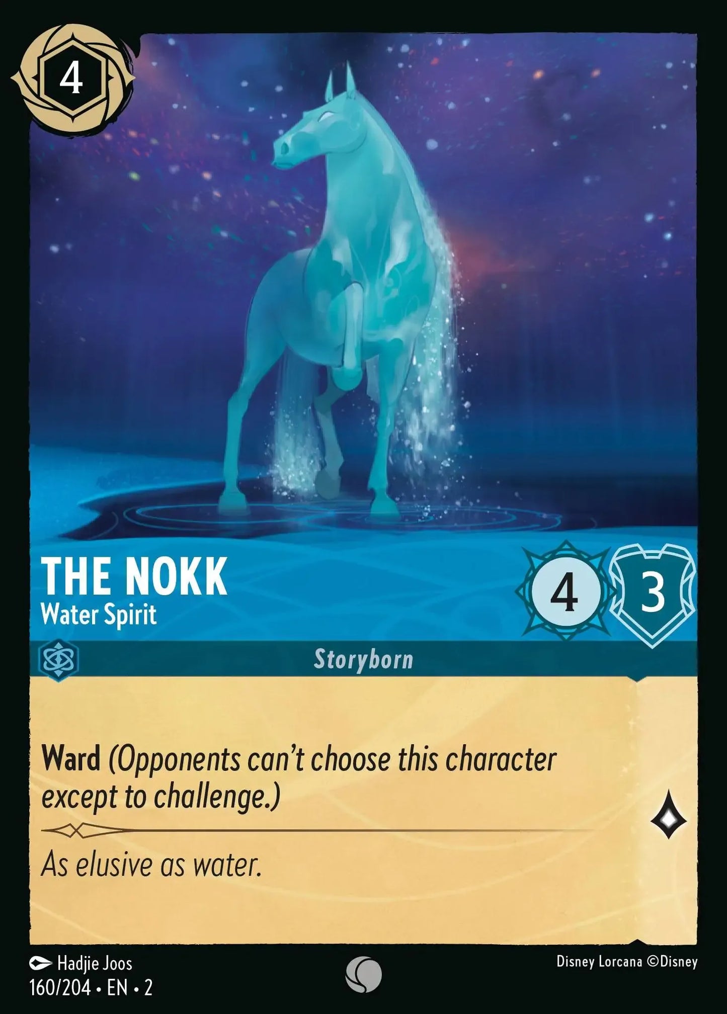 (160) Lorcana Rise of the Floodborn Single: The Nokk - Water Spirit Common