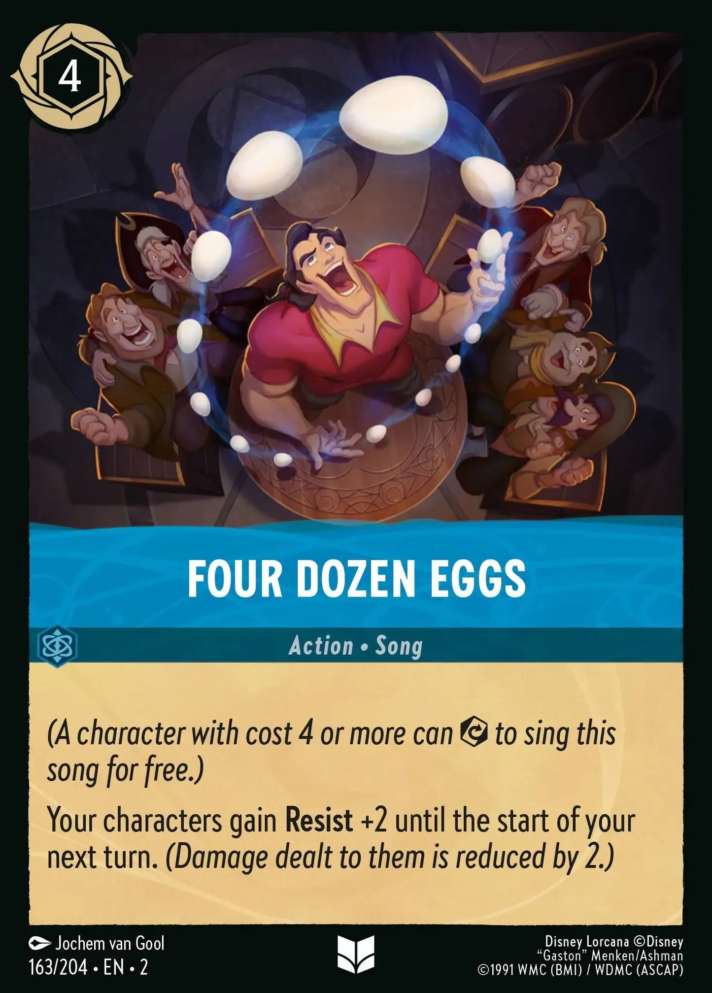 (163) Lorcana Rise of the Floodborn Single: Four Dozen Eggs Holo Uncommon