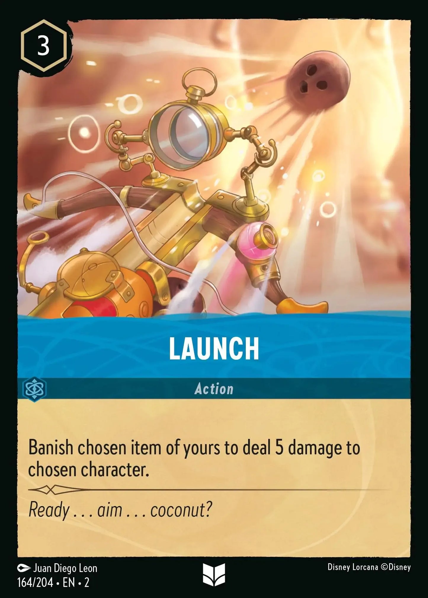 (164) Lorcana Rise of the Floodborn Single: Launch Holo Uncommon
