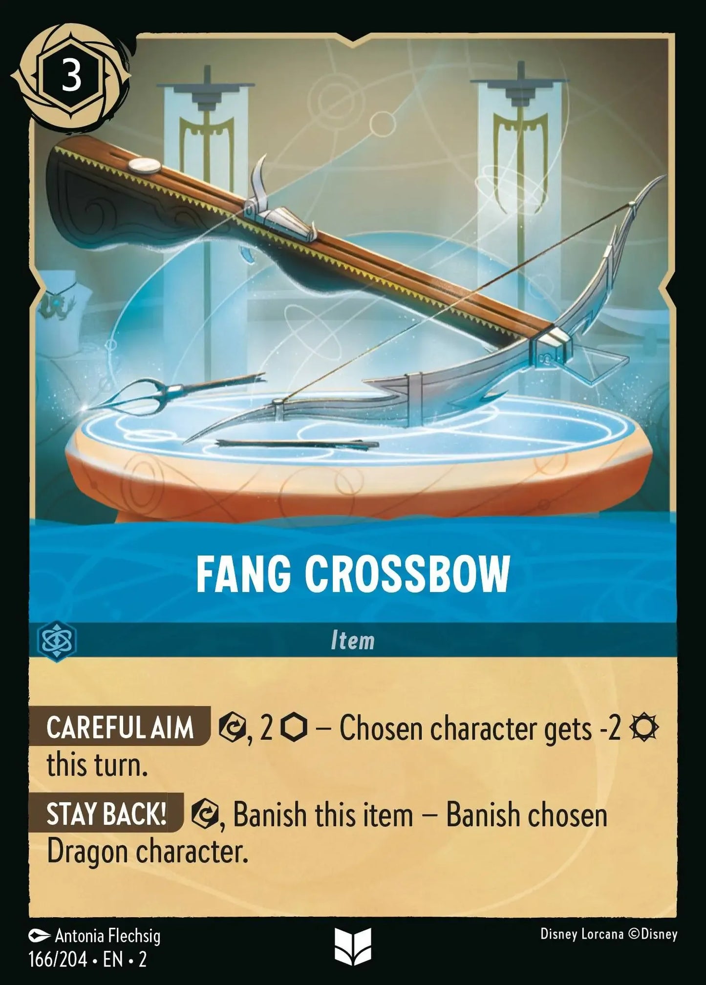 (166) Lorcana Rise of the Floodborn Single: Fang Crossbow Uncommon