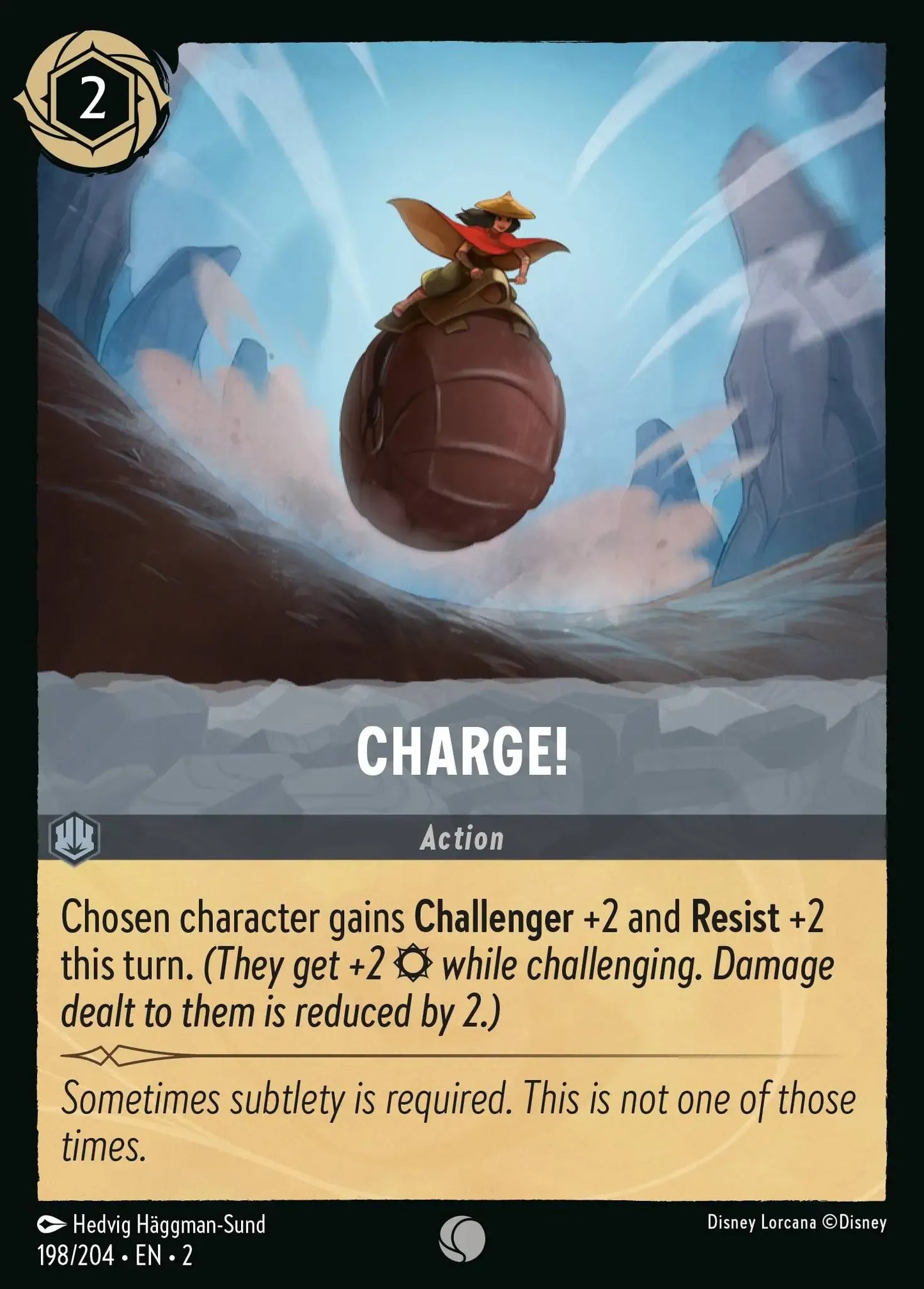 (198) Lorcana Rise of the Floodborn Single: Charge Holo Common