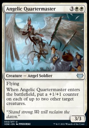 (002) Magic The Gathering Innistrad: Crimson Vow Single: Angelic Quartermaster Uncommon