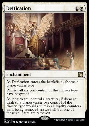 (002) Magic The Gathering March of the Machine: The Aftermath Single: Deification Rare