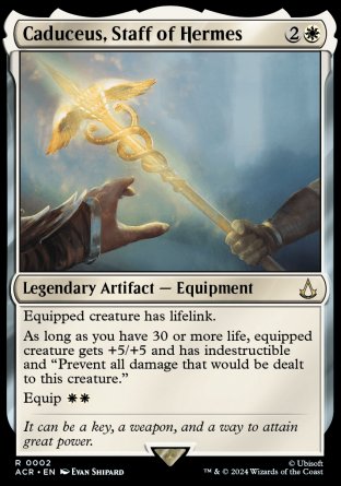 (002) Magic The Gathering Universes Beyond: Assassin's Creed Single: Caduceus, Staff of Hermes Rare