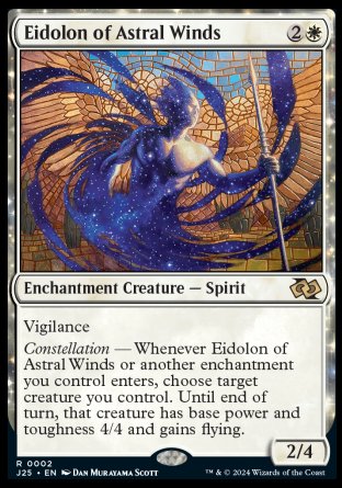 (002) Magic The Gathering Foundations Jumpstart Single: Eidolon of Astral Winds Rare