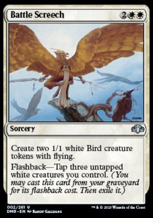 (002) Magic The Gathering Dominaria Remastered Single: Battle Screech Holo Uncommon