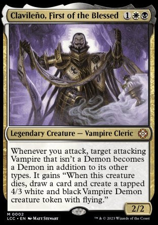 (002) Magic The Gathering Commander: The Lost Caverns of Ixalan Single: Clavile������o, First of the Blessed Mythic