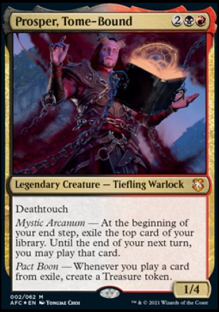 (002) Magic The Gathering Commander: Adventures in the Forgotten Realms Single: Prosper, Tome-Bound Mythic