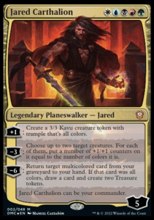 (002) Magic The Gathering Commander: Dominaria United Single: Jared Carthalion Holo Mythic