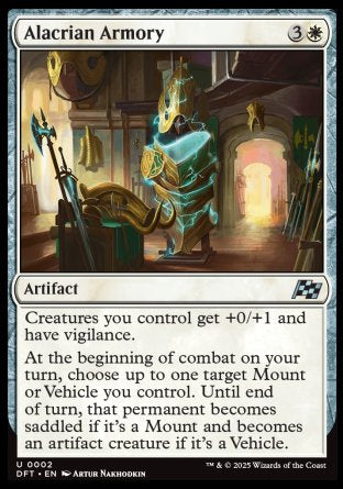 (002) Magic The Gathering Aetherdrift Single: Alacrian Armory Uncommon