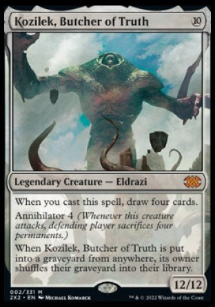 (002) Magic The Gathering Double Masters 2022 Single: Kozilek, Butcher of Truth Holo Mythic
