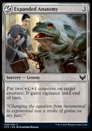 (002) Magic The Gathering Strixhaven: School of Mages Single: Expanded Anatomy Holo Common