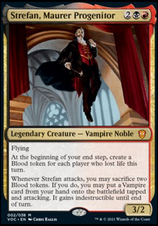 (002) Magic The Gathering Commander: Innistrad: Crimson Vow Single: Strefan, Maurer Progenitor (V.1) Mythic