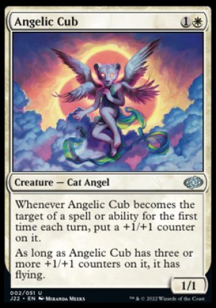 (002) Magic The Gathering Jumpstart 2022 Single: Angelic Cub Holo Uncommon