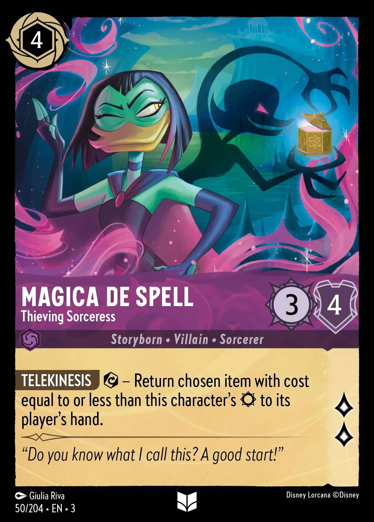 (050) Lorcana Into the Inklands Single: Magica De Spell - Thieving Sorceress Holo Uncommon