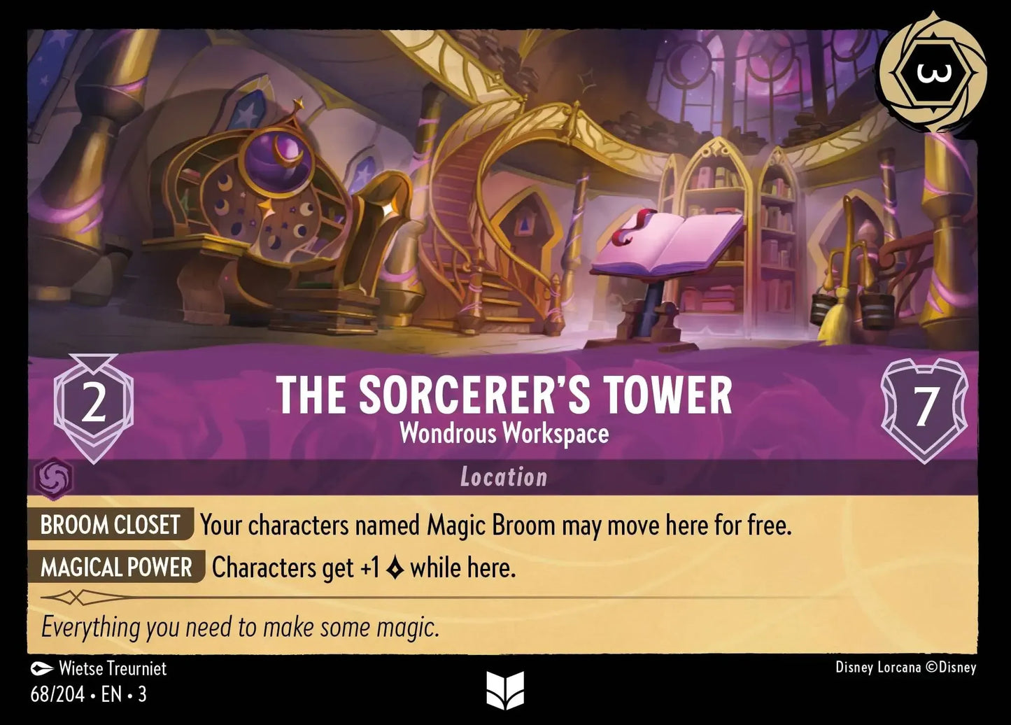 (068) Lorcana Into the Inklands Single: The Sorcerer's Tower - Wondrous Workspace Uncommon
