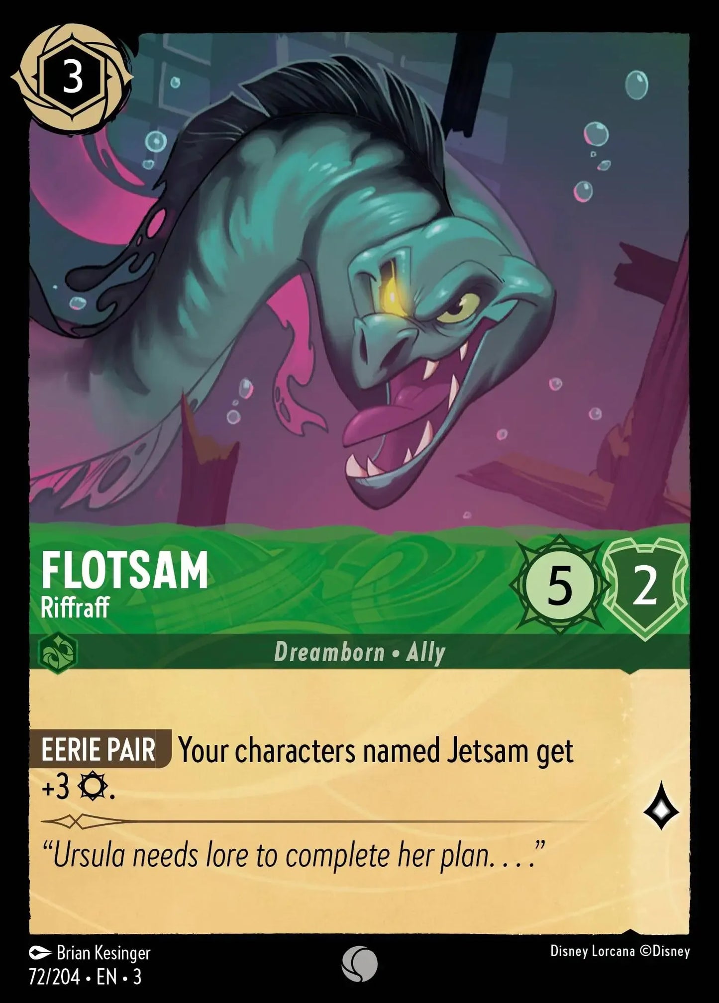 (072) Lorcana Into the Inklands Single: Flotsam - Riffraff Holo Common