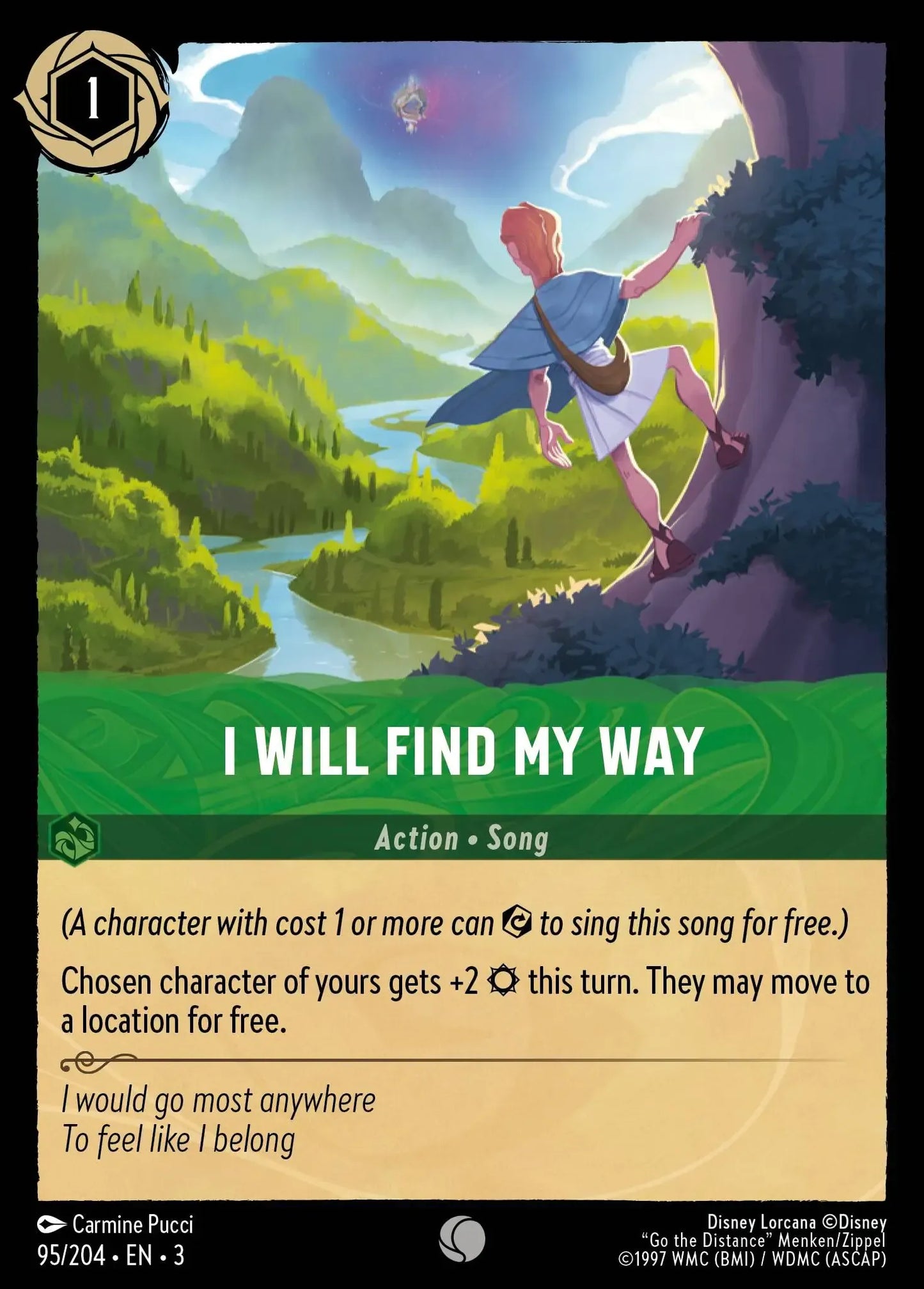 (095) Lorcana Into the Inklands Single: I Will Find My Way Common