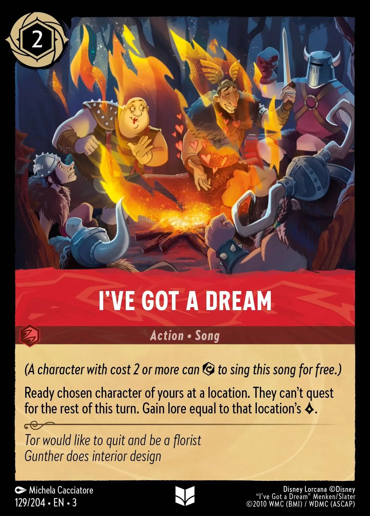 (129) Lorcana Into the Inklands Single: I've Got a Dream Uncommon