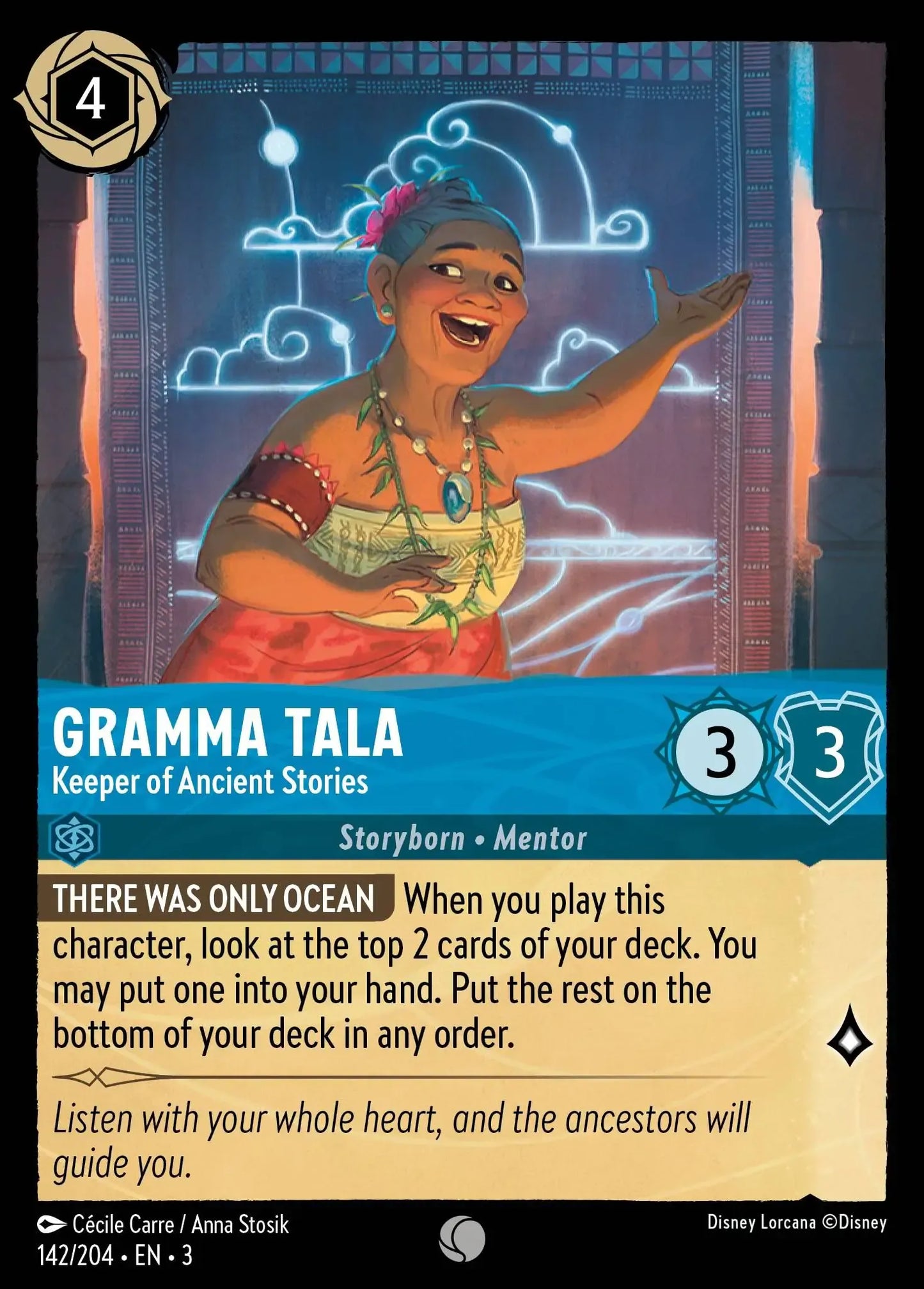 (142) Lorcana Into the Inklands Single: Gramma Tala - Keeper of Ancient Stories Common