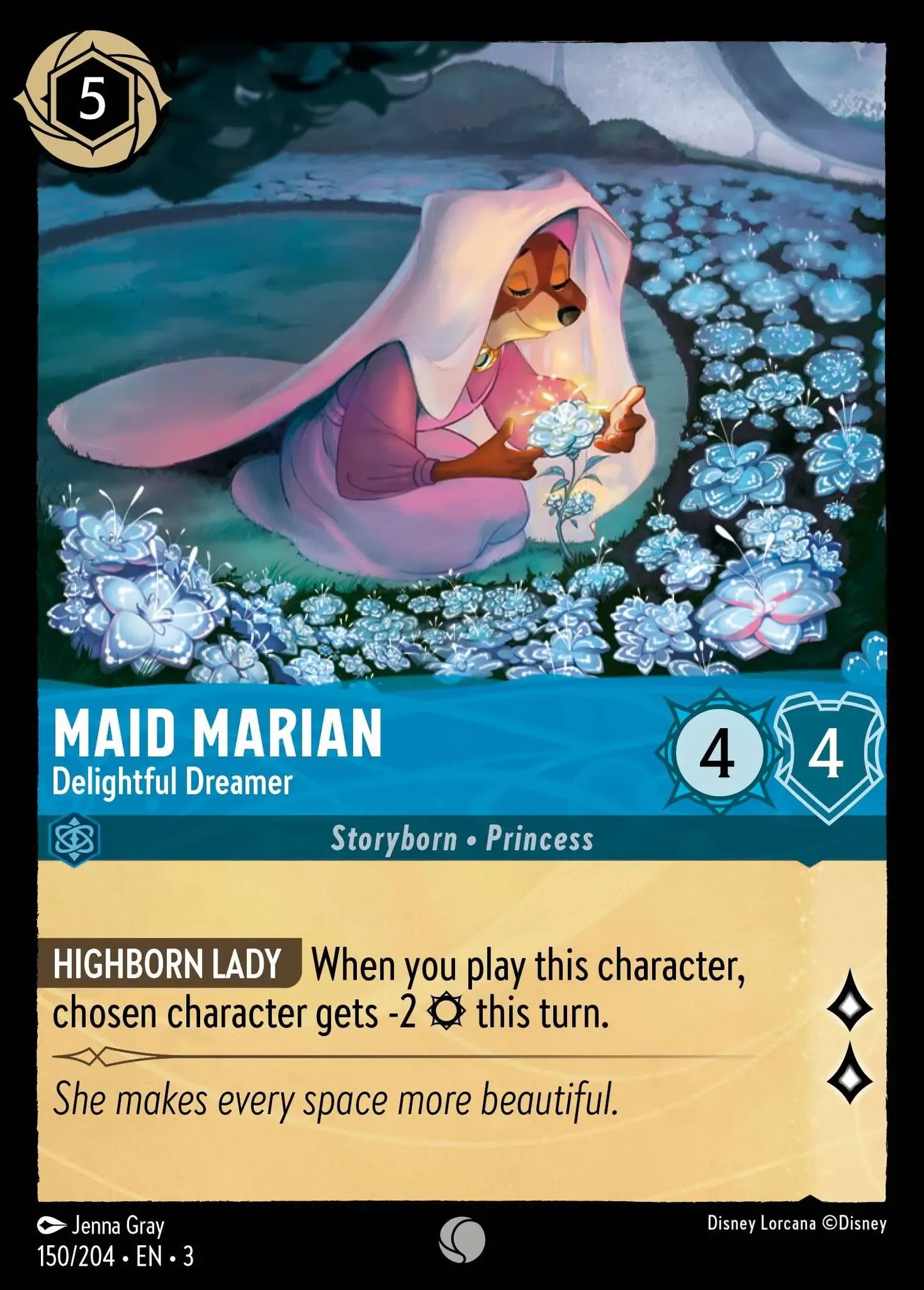 (150) Lorcana Into the Inklands Single: Maid Marian - Delightful Dreamer Common