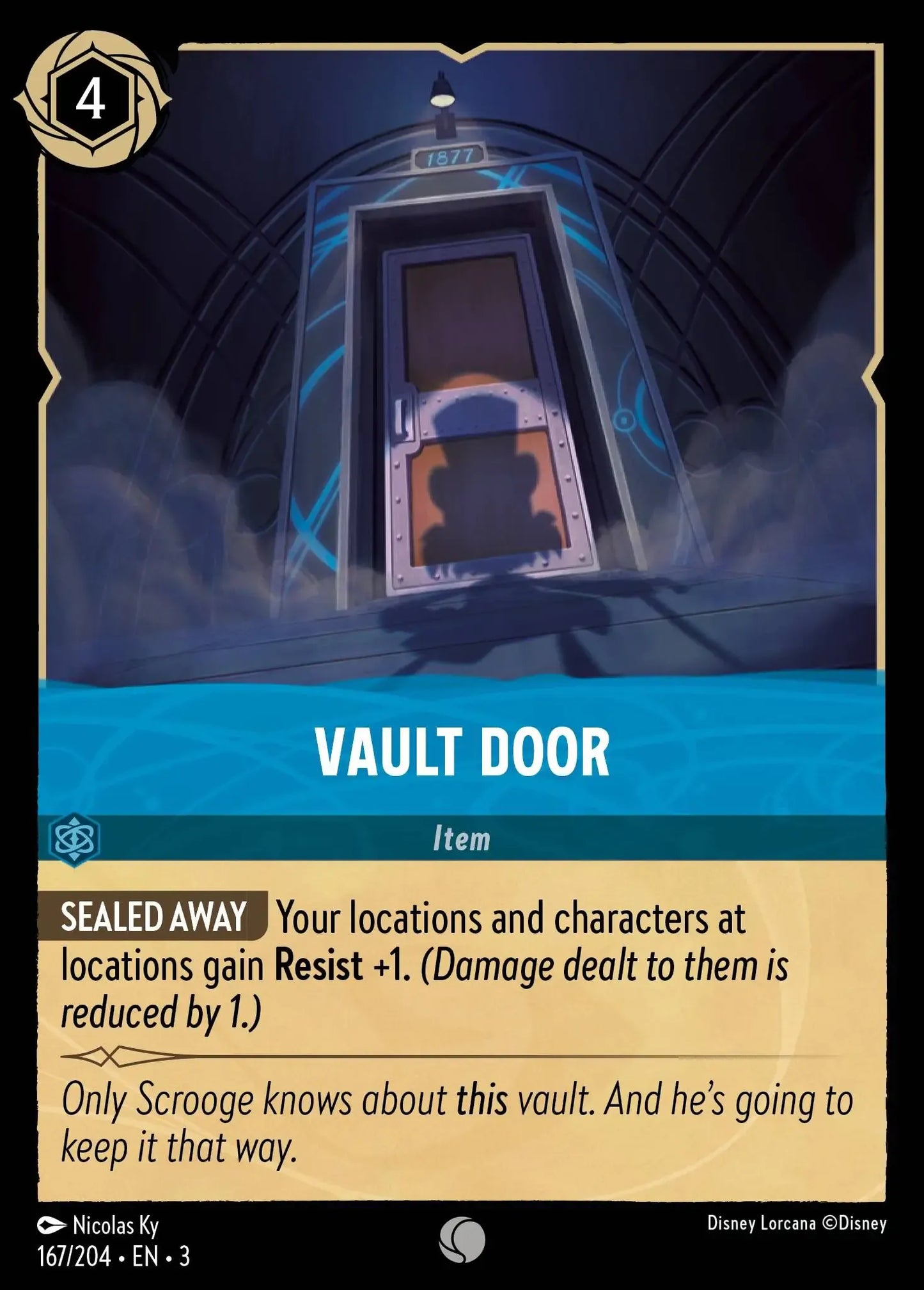(167) Lorcana Into the Inklands Single: Vault Door Common