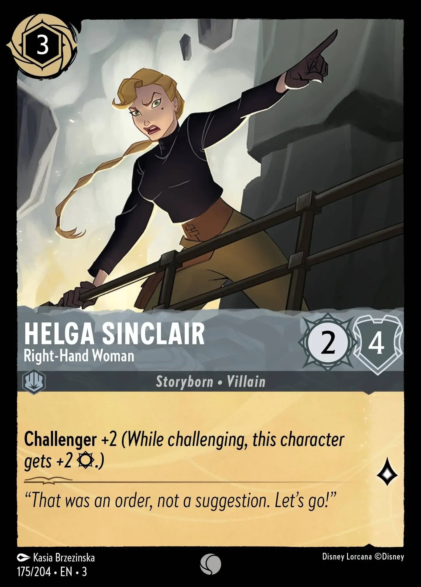 (175) Lorcana Into the Inklands Single: Helga Sinclair - Right-Hand Woman Common