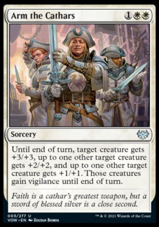 (003) Magic The Gathering Innistrad: Crimson Vow Single: Arm the Cathars Uncommon