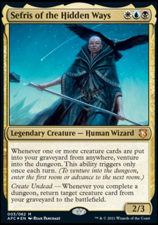 (003) Magic The Gathering Commander: Adventures in the Forgotten Realms Single: Sefris of the Hidden Ways Holo Mythic