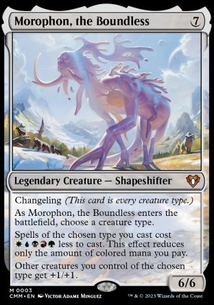 (003) Magic The Gathering Commander Masters Single: Morophon, the Boundless Holo Mythic